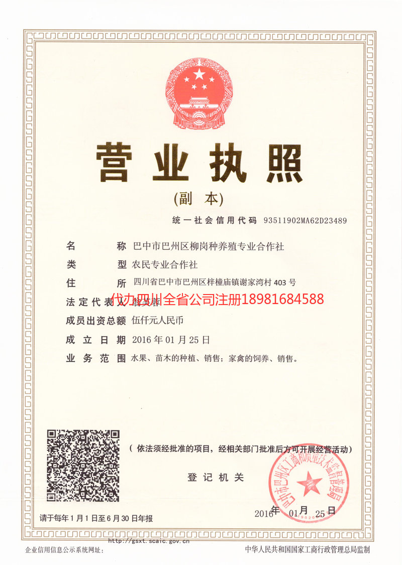 盐边盐边柳岗种养殖专业合作社